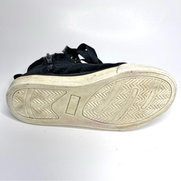 3/$20 ❤️ Gymboree Black Velvet High Top Sneakers US 12 Girls - Picture 8 of 9